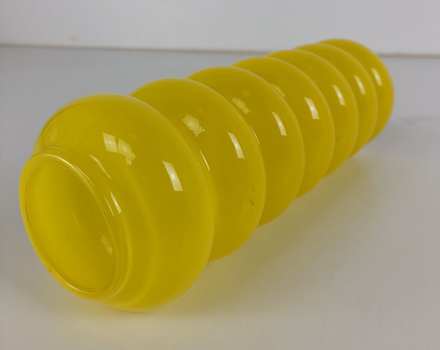 Ikea Solstrale Bubble Hooped Yellow  Vase Yellow Designer Anne Nilsson Vinta photo vinterior