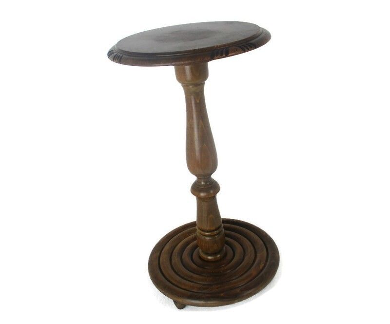 Side Wine Display Table Pedestal Plant Bonsai Flower  Stand Gorgeous Base