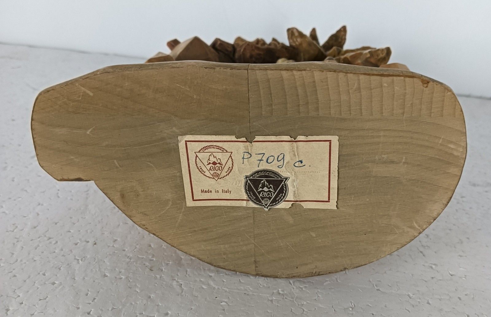 Home Decor Small Wooden  Nativity Set Christmas Scene Stable Manger Creche Rigo Italy Vin photo