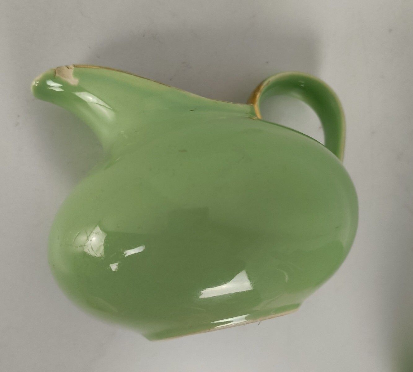Home Decor Coffee Tea Set  Boch Freres Keralux Belgium Expo 58, Mint Green Gold 24 K Boch S photo