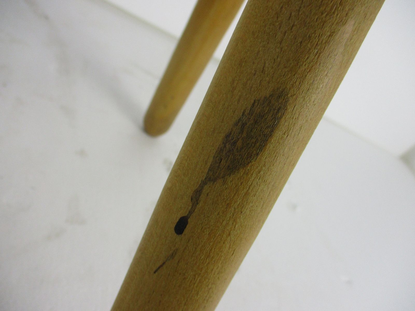 Antique Hand Carved Wood Tripod Milking Stool Pedestal Table Pedestal Barn Style photo for sale