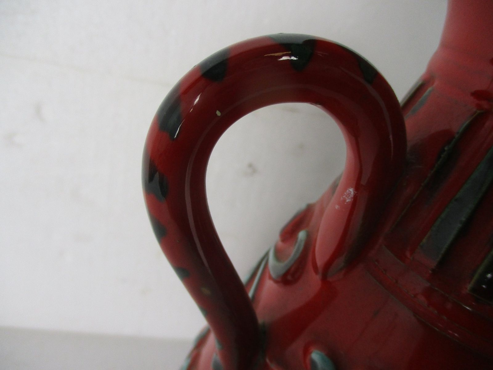 Italian Gambone Style Vase Art Pottery Retro Pop Art Mid Century Modern Modernis photo buy
