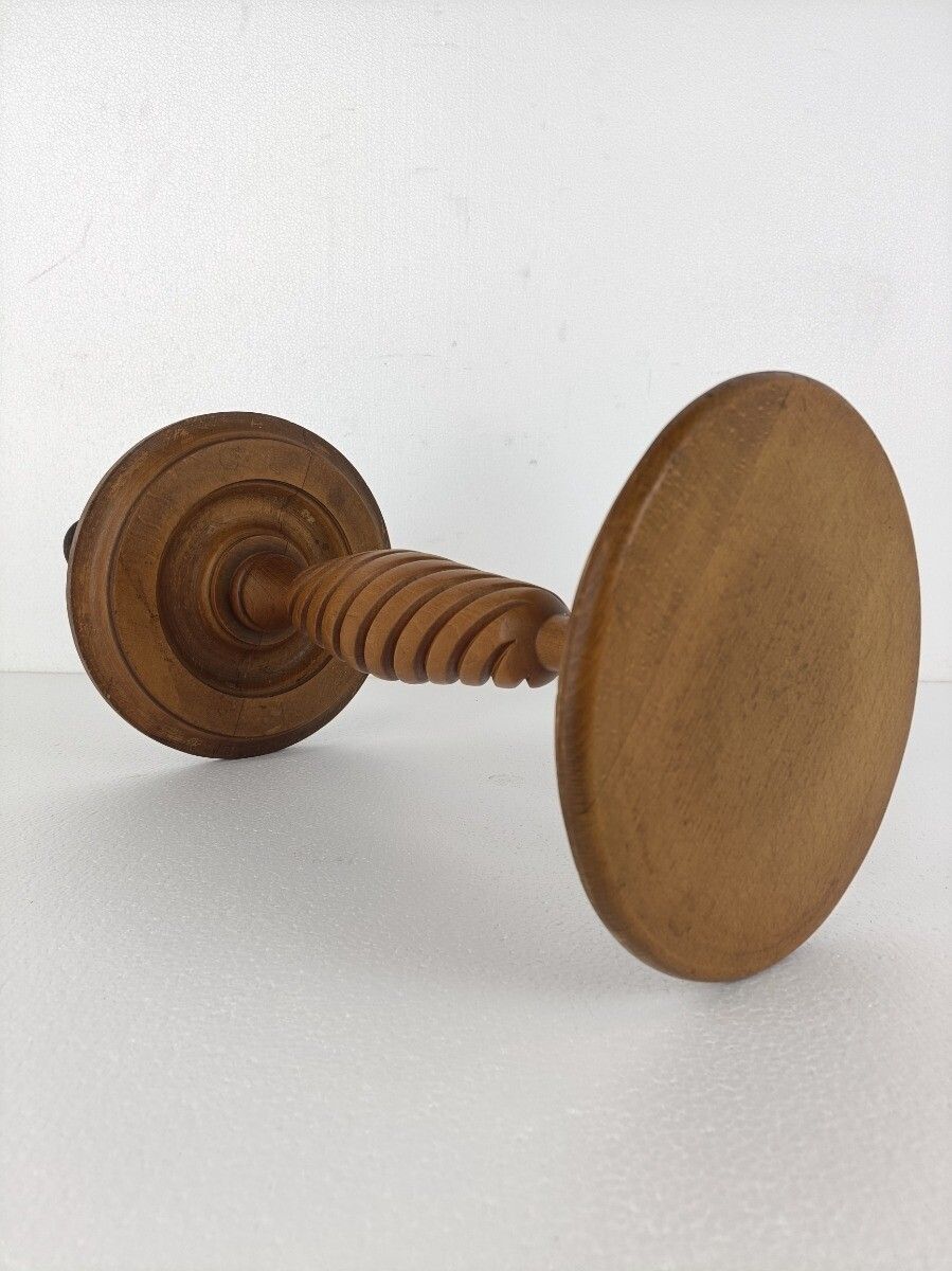 Wooden Twisted Stem Side Wine Display Table Pedestal Plant Bonsai Flower Stand photo buy
