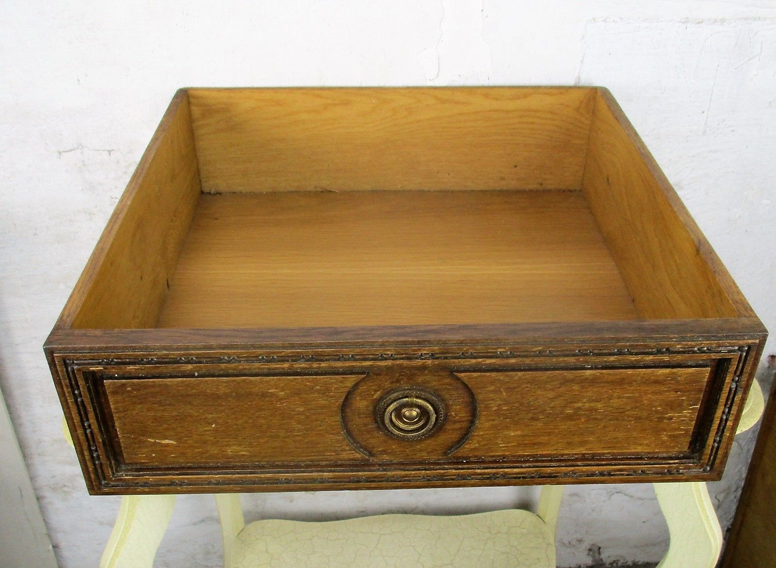 Antique Hand Carved Oak Kitchen Drawer Architectural Reclaimed Salvaged photo Furniture