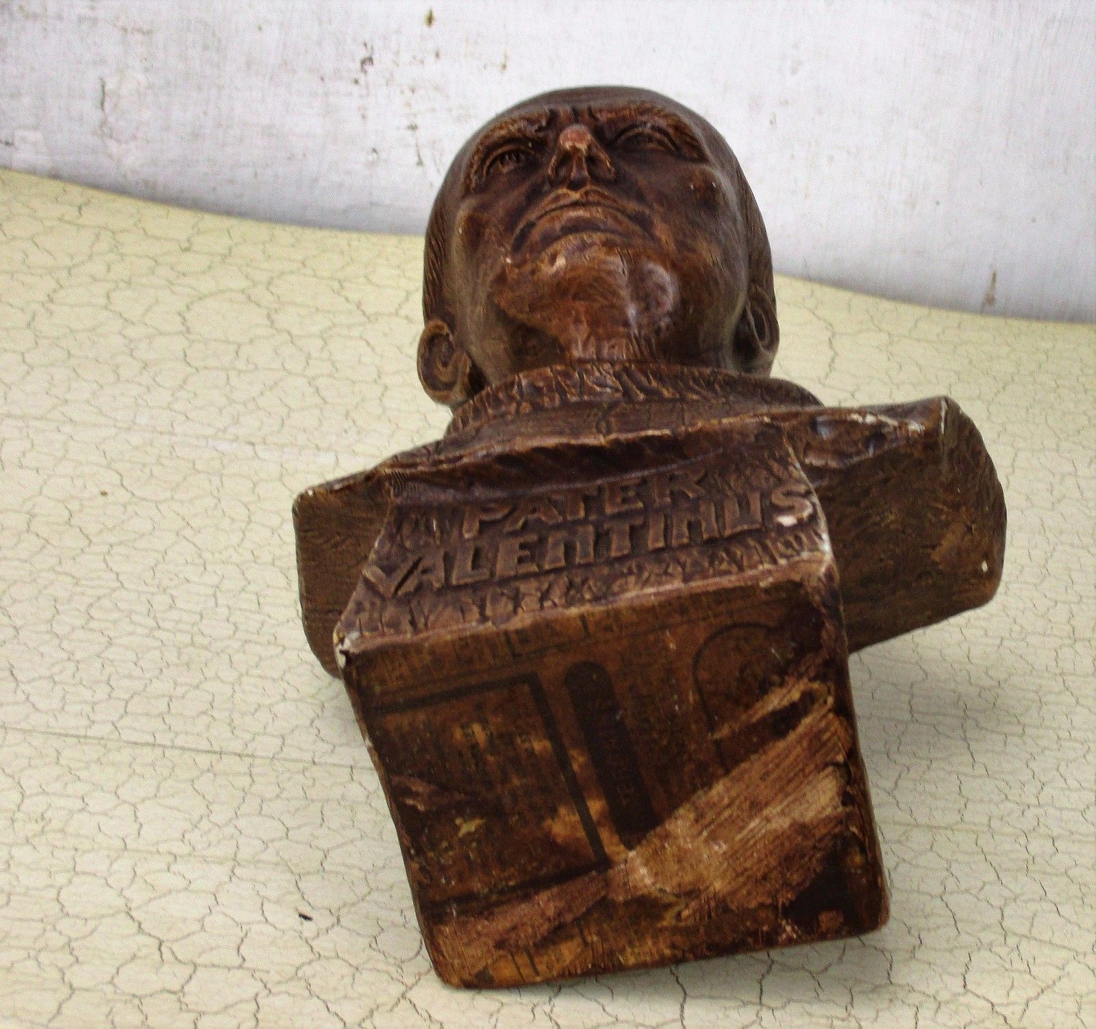 Bust  Statue Father Valentinus Paquay Johannes Ludovicus Plaster Collector  Htf photo vinterior
