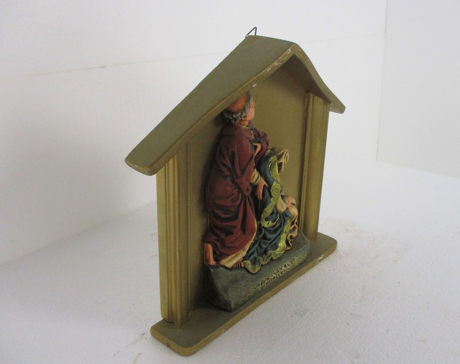 Statue Our Lady Of Rest Heppeneert With John The Evangelist Collector Extremely photo Art