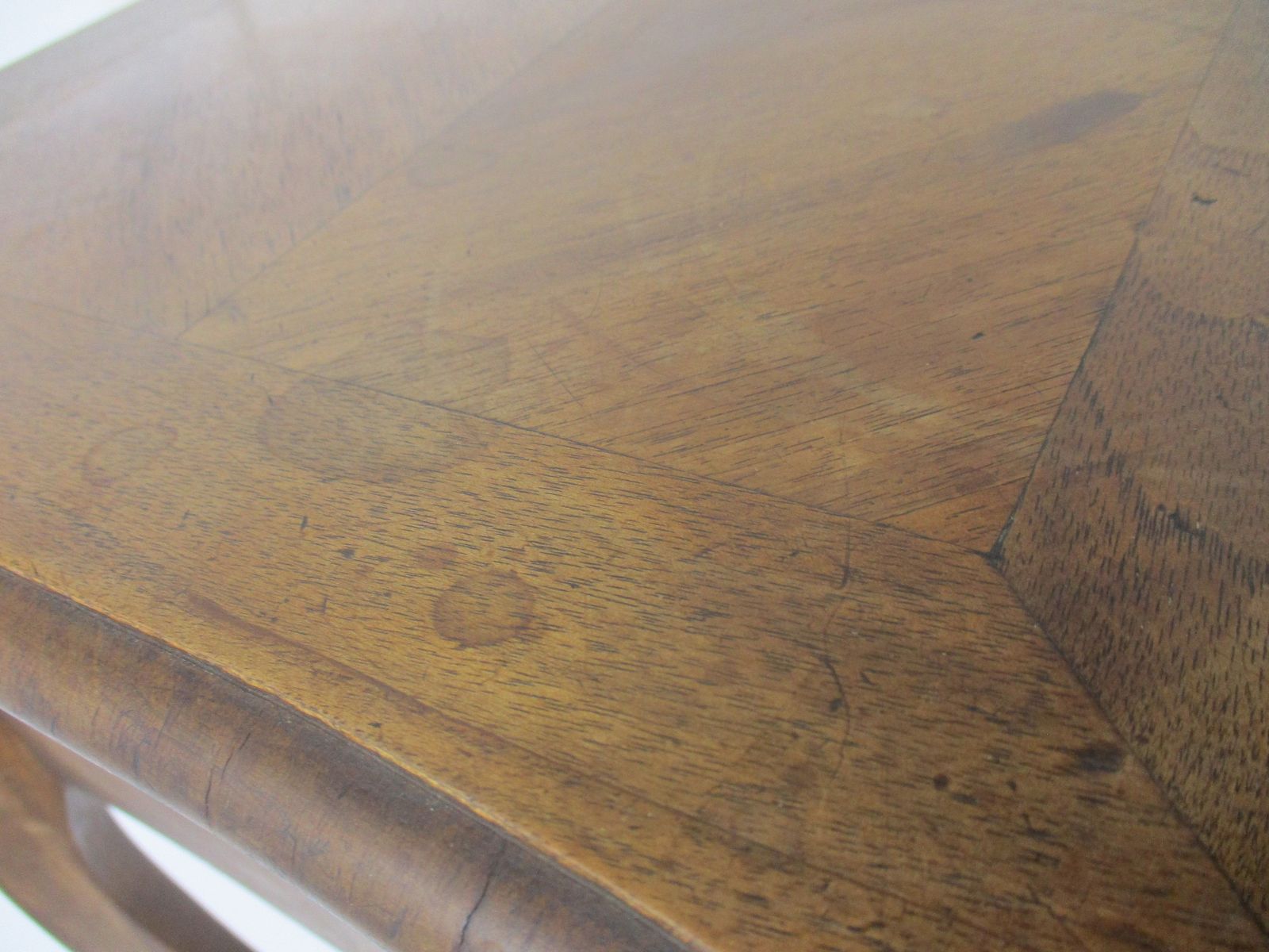 Antique Art Nouveau  Wood Sewing Quilting Box Table Cabinet Two Tier Gorgeous photo vinterior