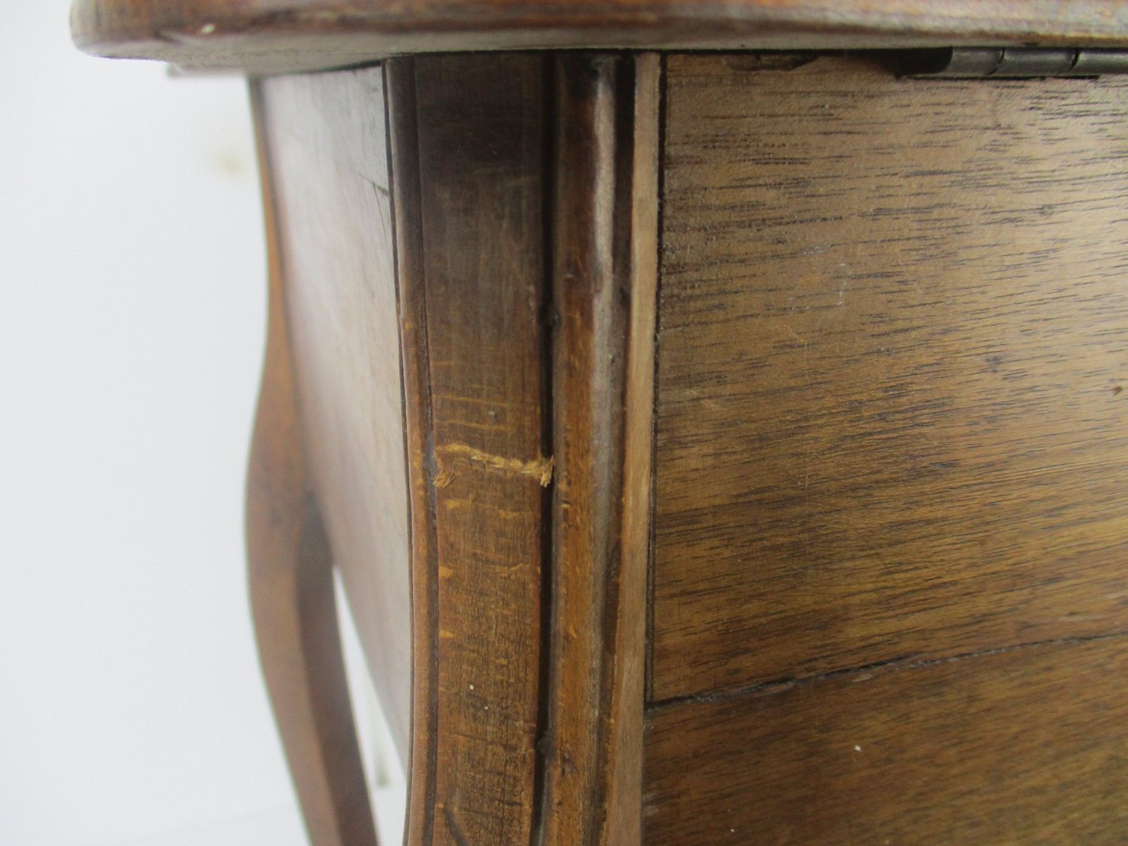 photo furniture Antique Art Nouveau  Wood Sewing Quilting Box Table Cabinet Two Tier Gorgeous