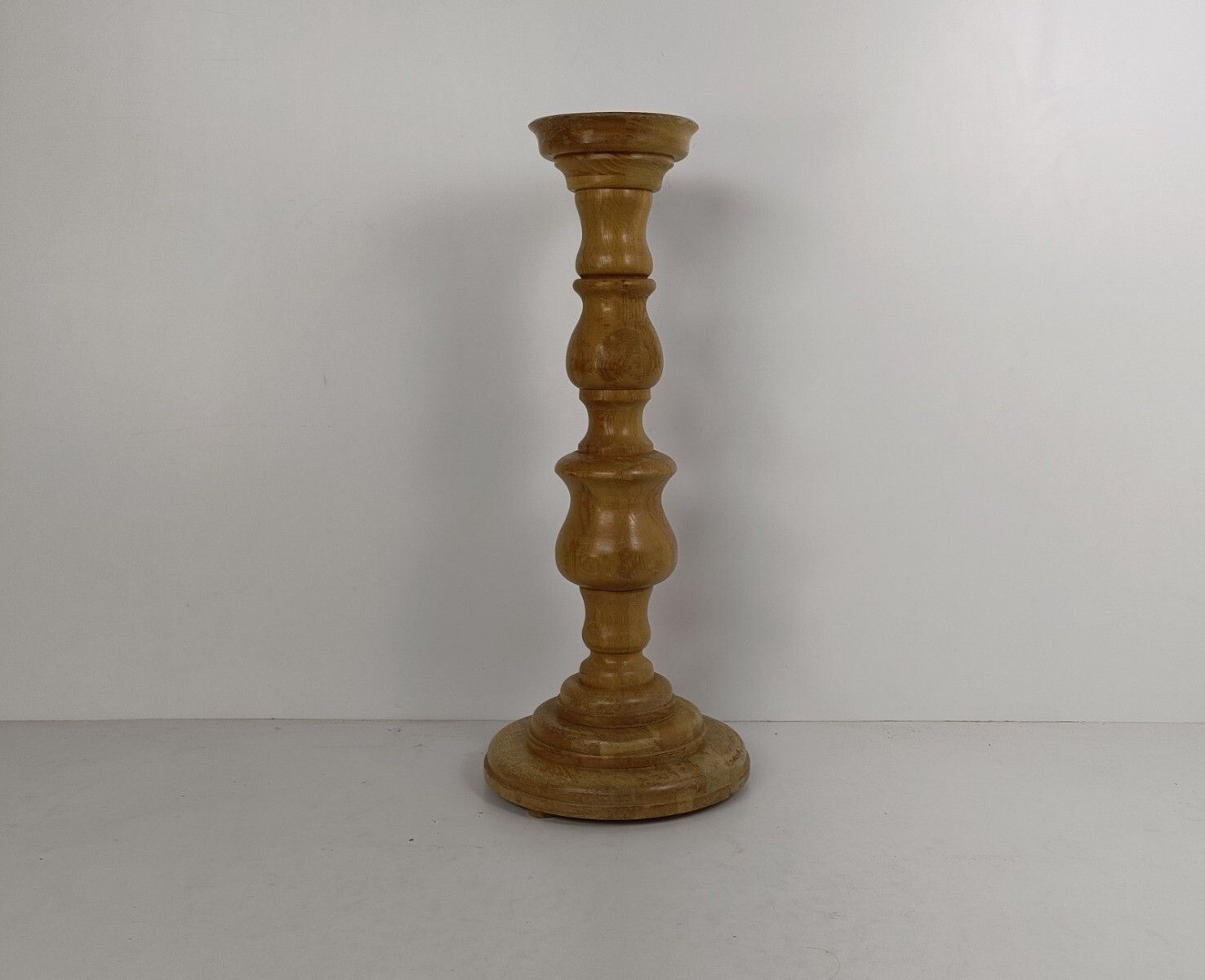Large Heavy Pedestal Plant Stand Side Table Vintage In The Style Of De Coene photo furniture