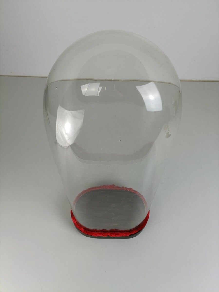 Antique Victorian Oval Hand Blown Glass Globe Dome Doll Clock 23.62" H 9.76' W 5 photo 323.0