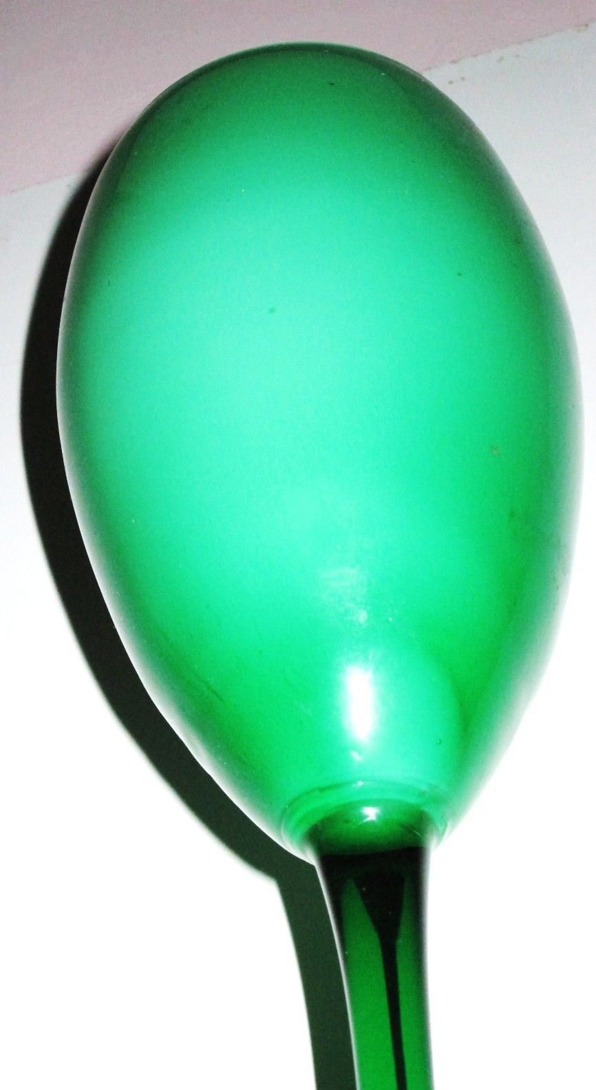 Xl Italian Opal Pea Green Cased Pop Art Glass Vase Mid Century Era Empoli photo buy