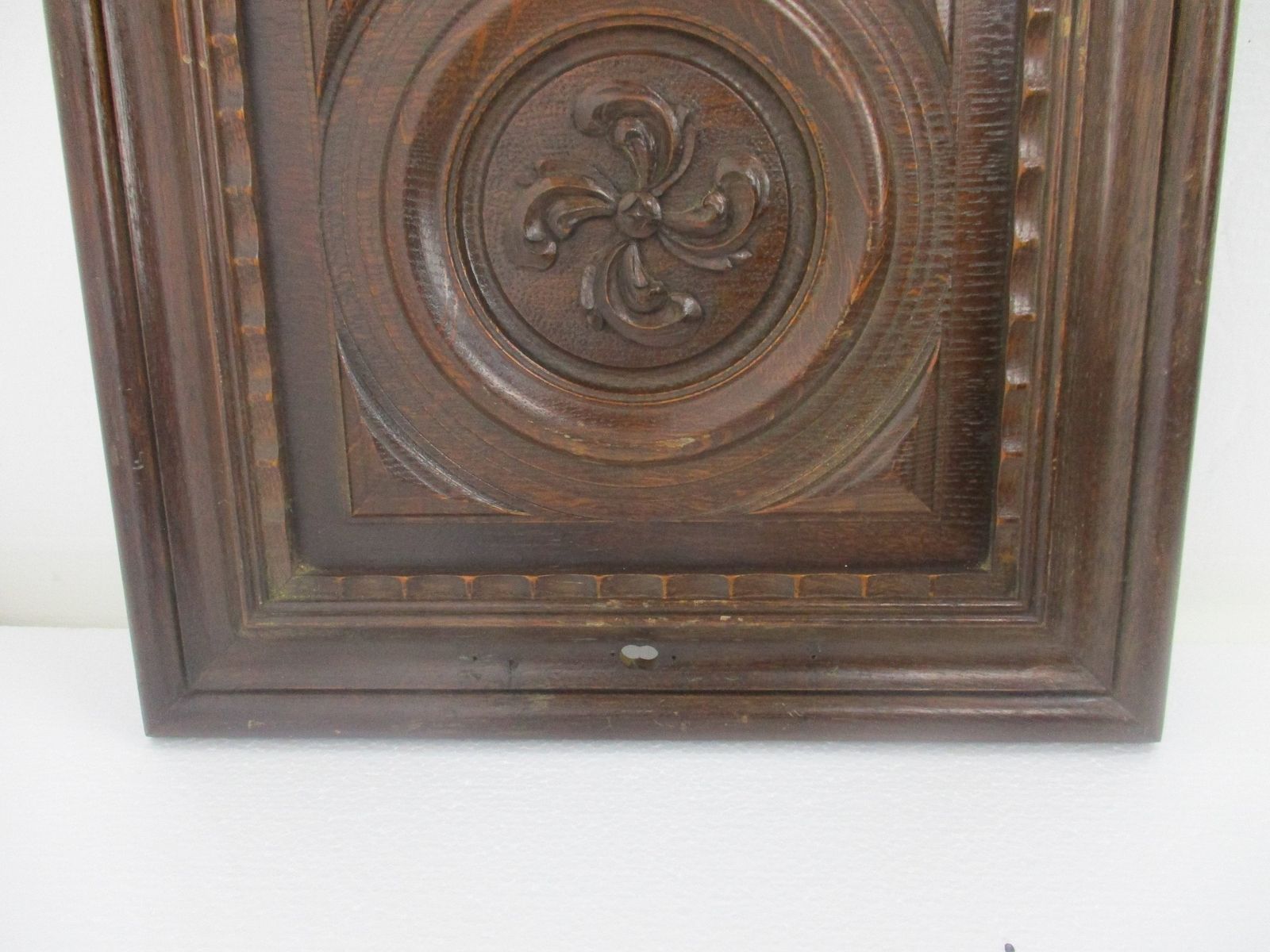 Angel Playing Musical Instrument Hand Carved Wood Wall Panel Bas High Relief Tab photo Art