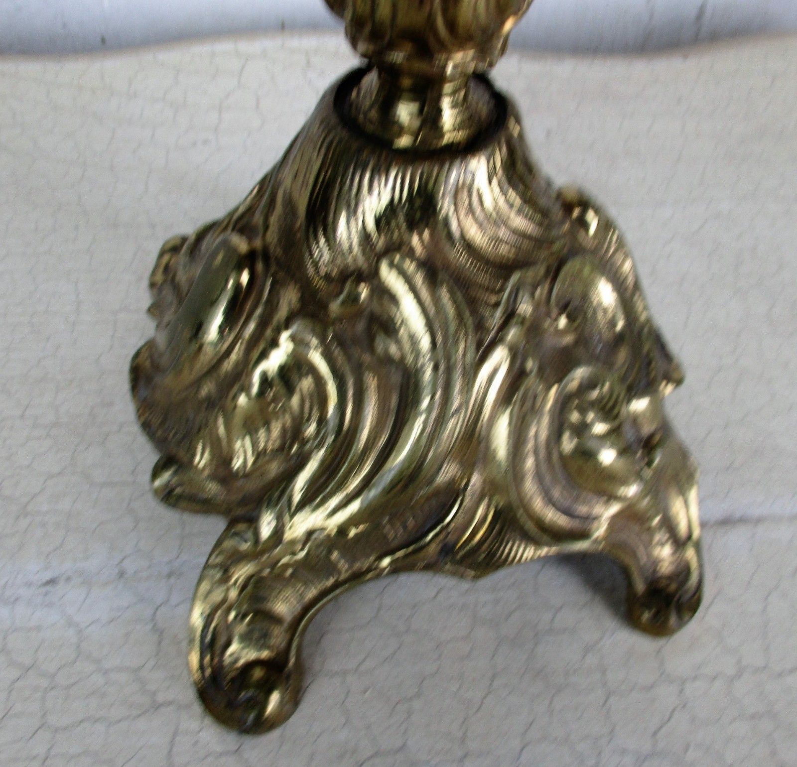 Gorgeous Brass Ornate Embossed  Candle Holder Stick Candelabra 5 Arm  Sniffer photo buy