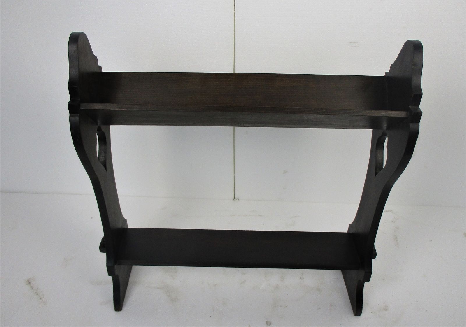 Lovely Book Shelve Stand Storage Sewing Box Side Table Edwardian Wood Country Ba photo furniture