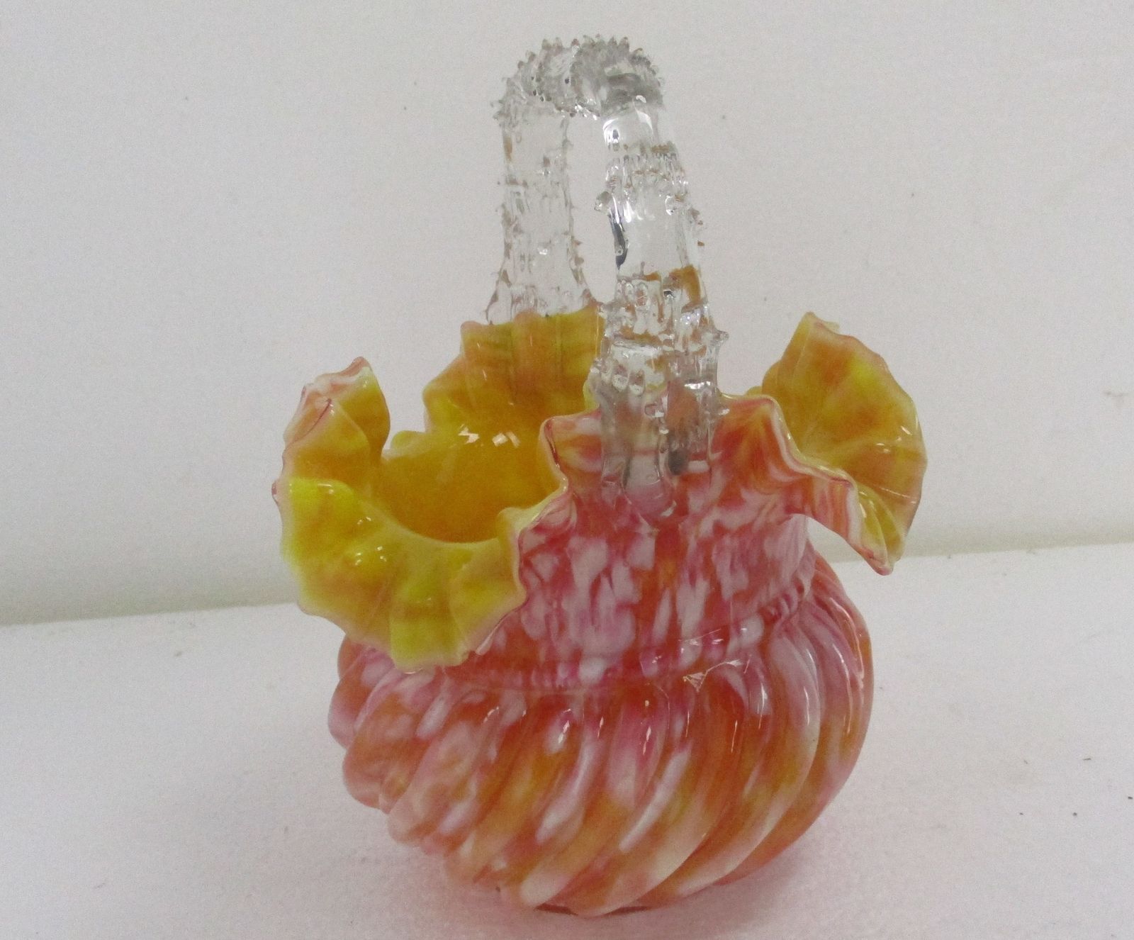 Italian Millefiori  Bowl Dish Centerpiece Murano  Art Glass Modernist Fazzoletto photo furniture