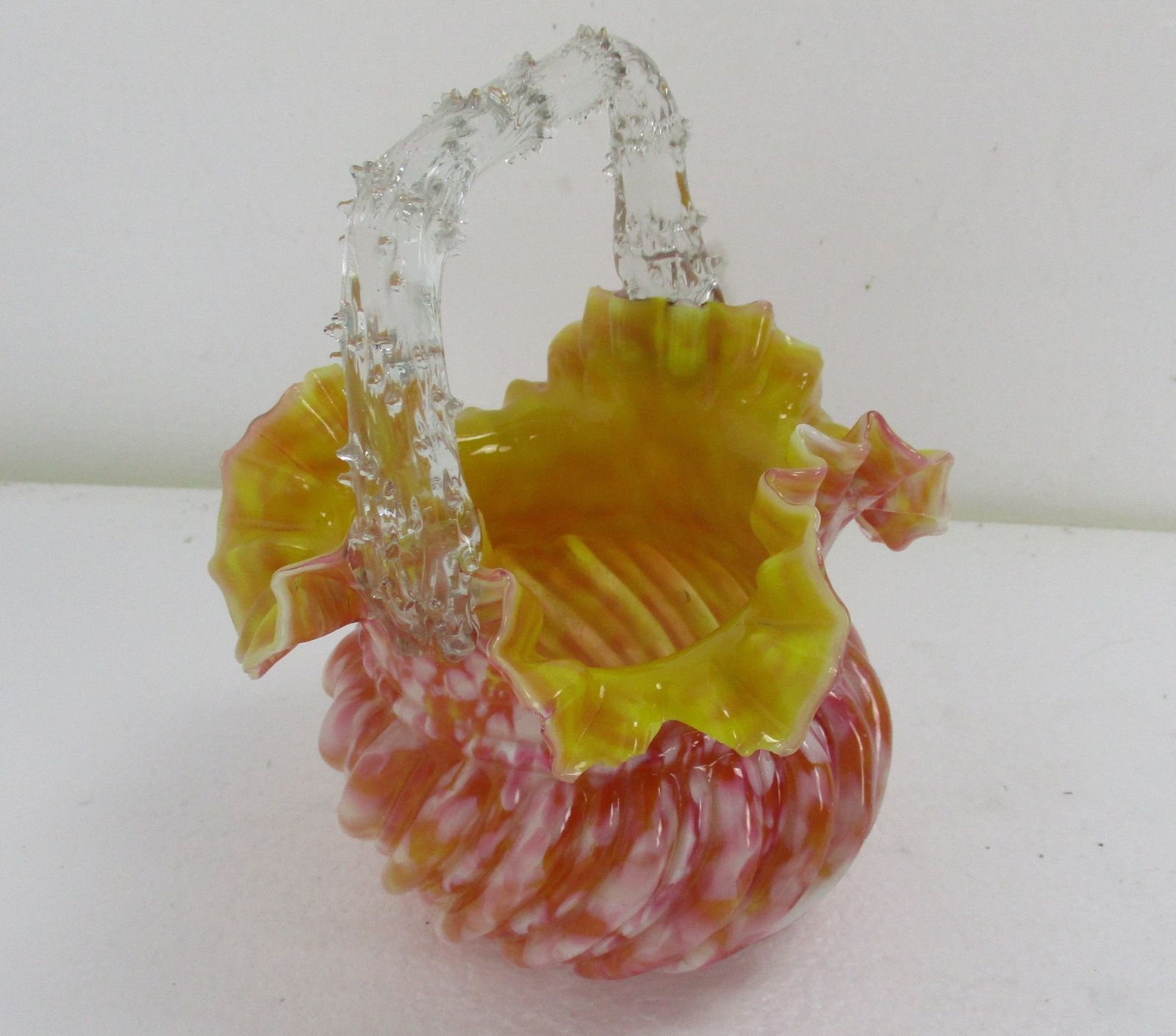 Italian Millefiori  Bowl Dish Centerpiece Murano  Art Glass Modernist Fazzoletto photo Home Decor