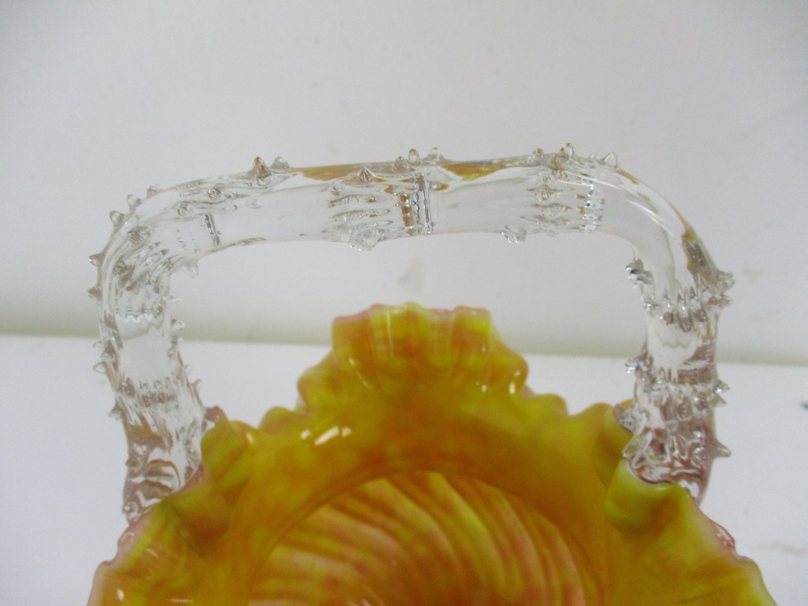 Italian Millefiori  Bowl Dish Centerpiece Murano  Art Glass Modernist Fazzoletto photo 73.0