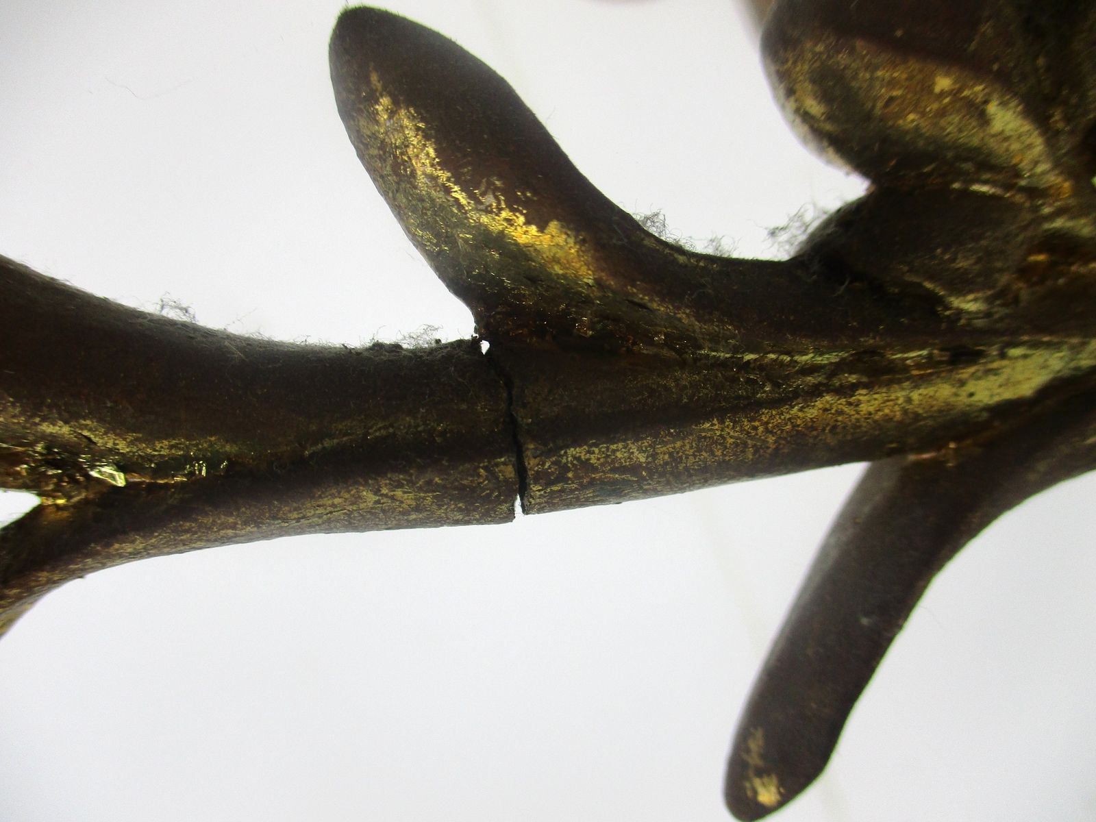 photo for sale Antique Gorgeous Brass Doré Ornate Candle Holder Stick Candelabra 5 Arm Xl
