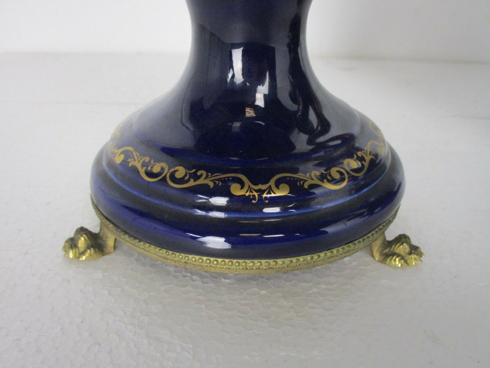 Garniture Mantle Set 2 Vases + Teapot Porcelain D'art Paris Decor Sevres Style photo vinterior
