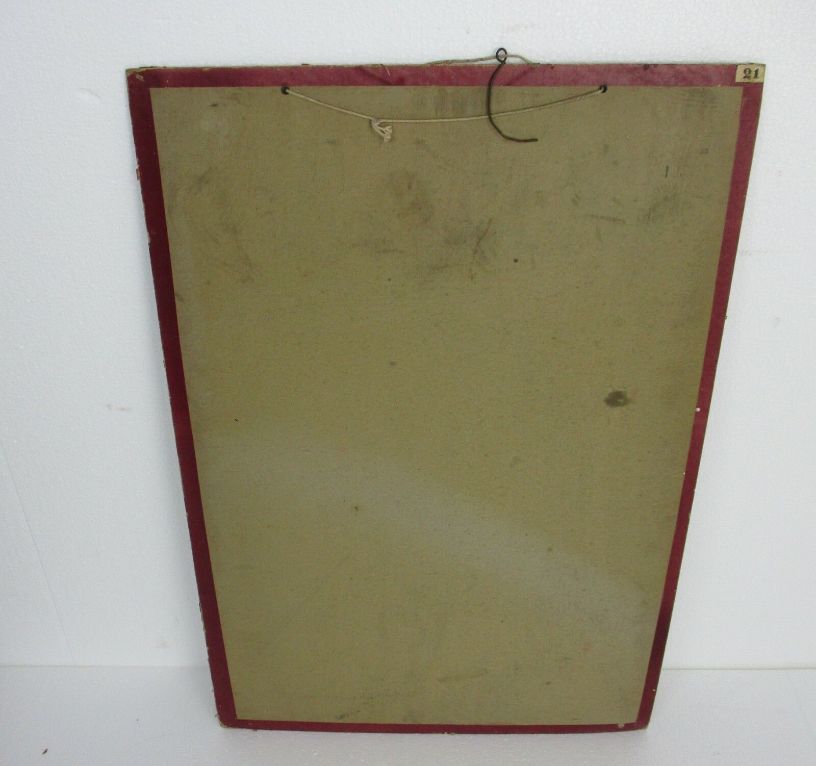 Antique Religious Cardboard Print Chromolith Christ Is King Speybrouck Goffart photo vinterior