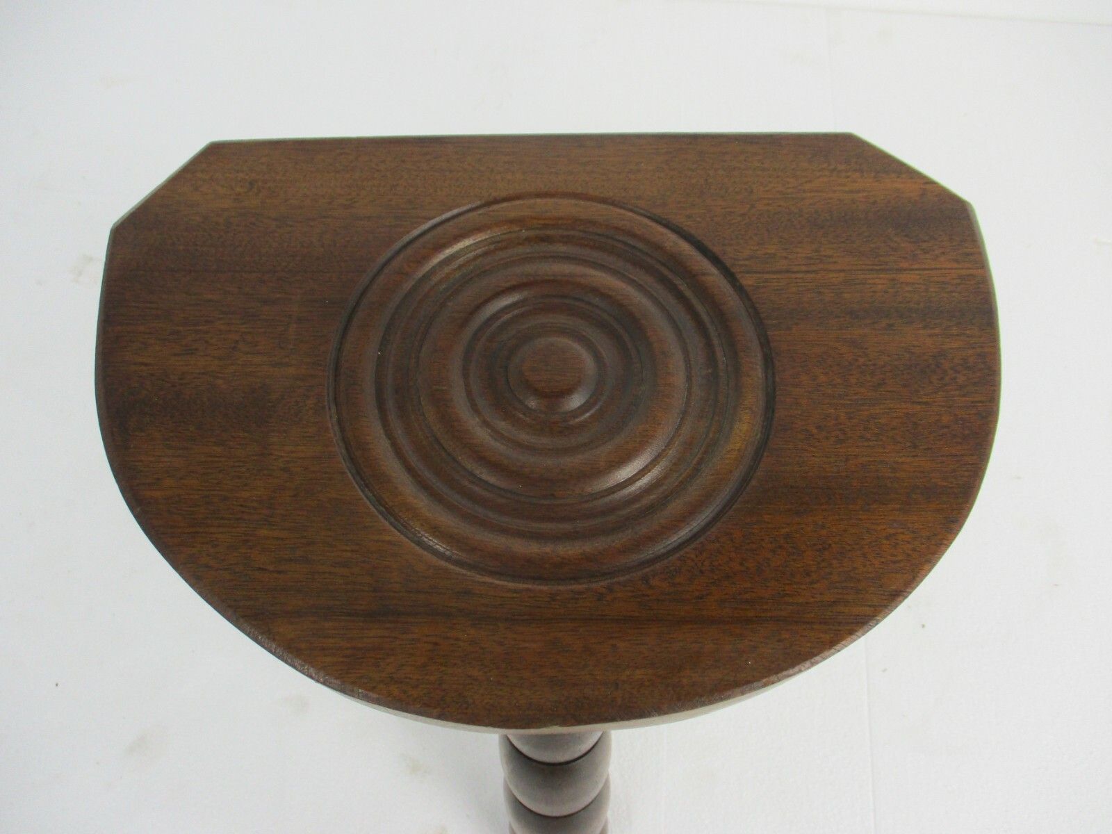 French Funky Hand Carved Wood Tripod Milking Stool Pedestal Table Pedestal photo Furniture