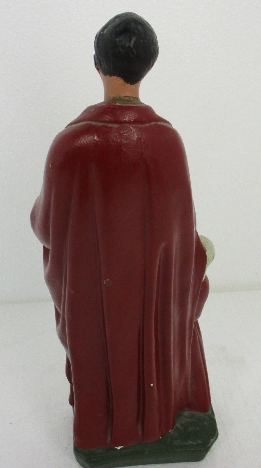 Statue Saint Gerard Majella Infant Jesus Bun Patron Fertility Good Sales Plaster photo vintage
