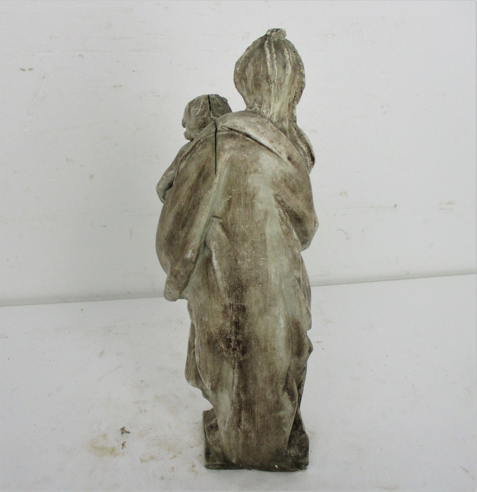photo furniture Large Statue Virgin Mary Madonna Infant Child Church Chapel Plaster Extremely Ra
