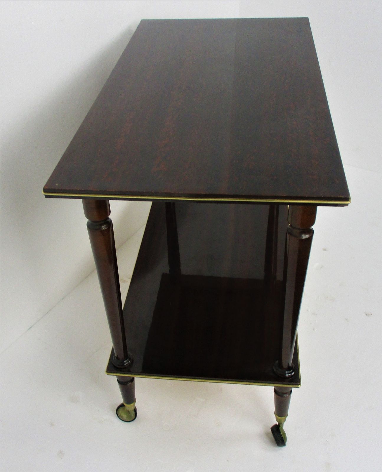 Bar Cocktail Tea Entertainment Cart Trolley Kitchen Island Veneer Retro Bar Ware photo Furniture