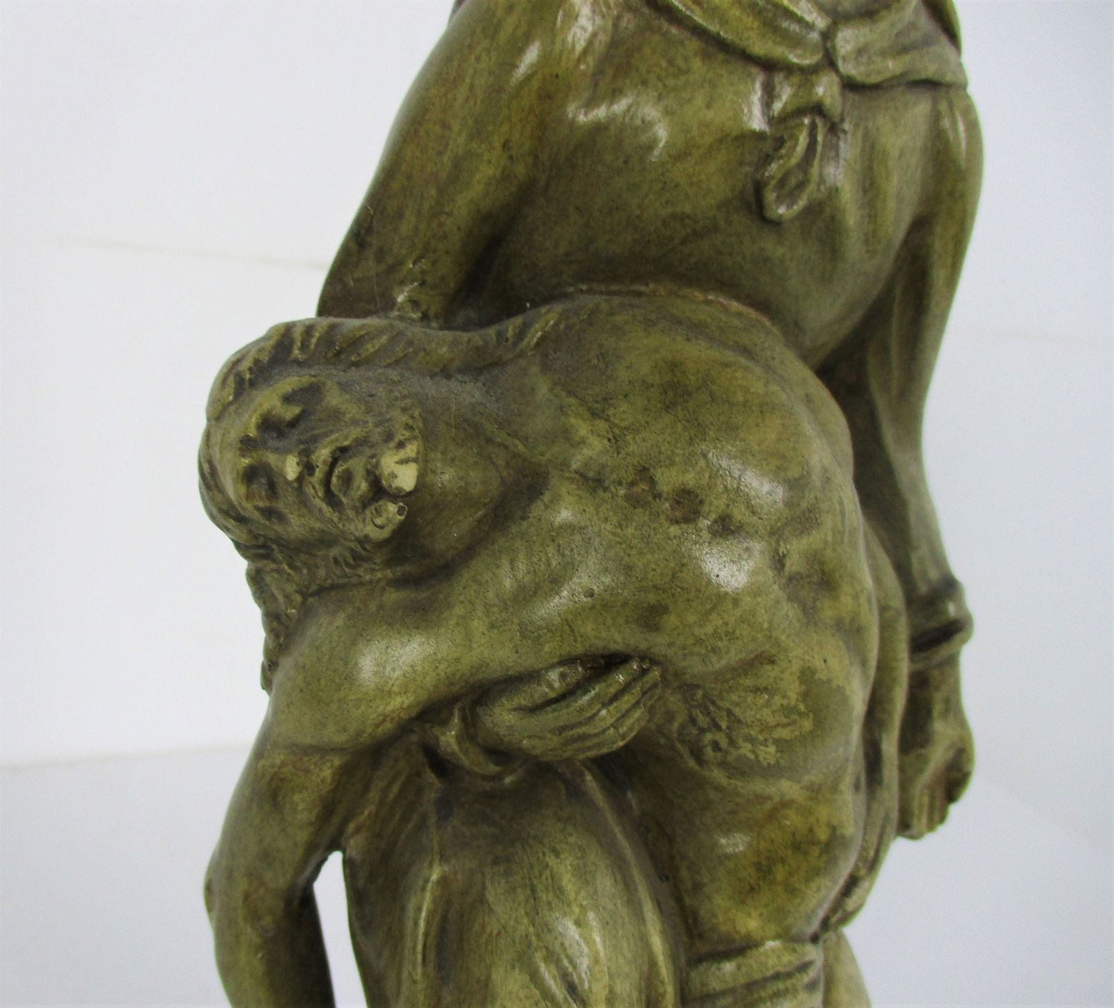 Pieta Statue Jesus Christ Virgin Mary Mother No Sorrow Is Like Mine Plaster Dram photo 89.0