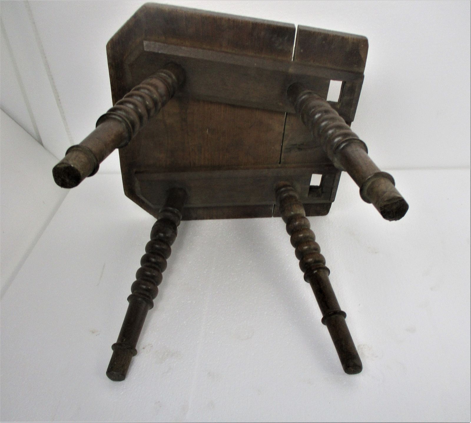 Old Milk Milking Stool Farmhouse Country Barn Style Side Display Table Pedestal photo vintage