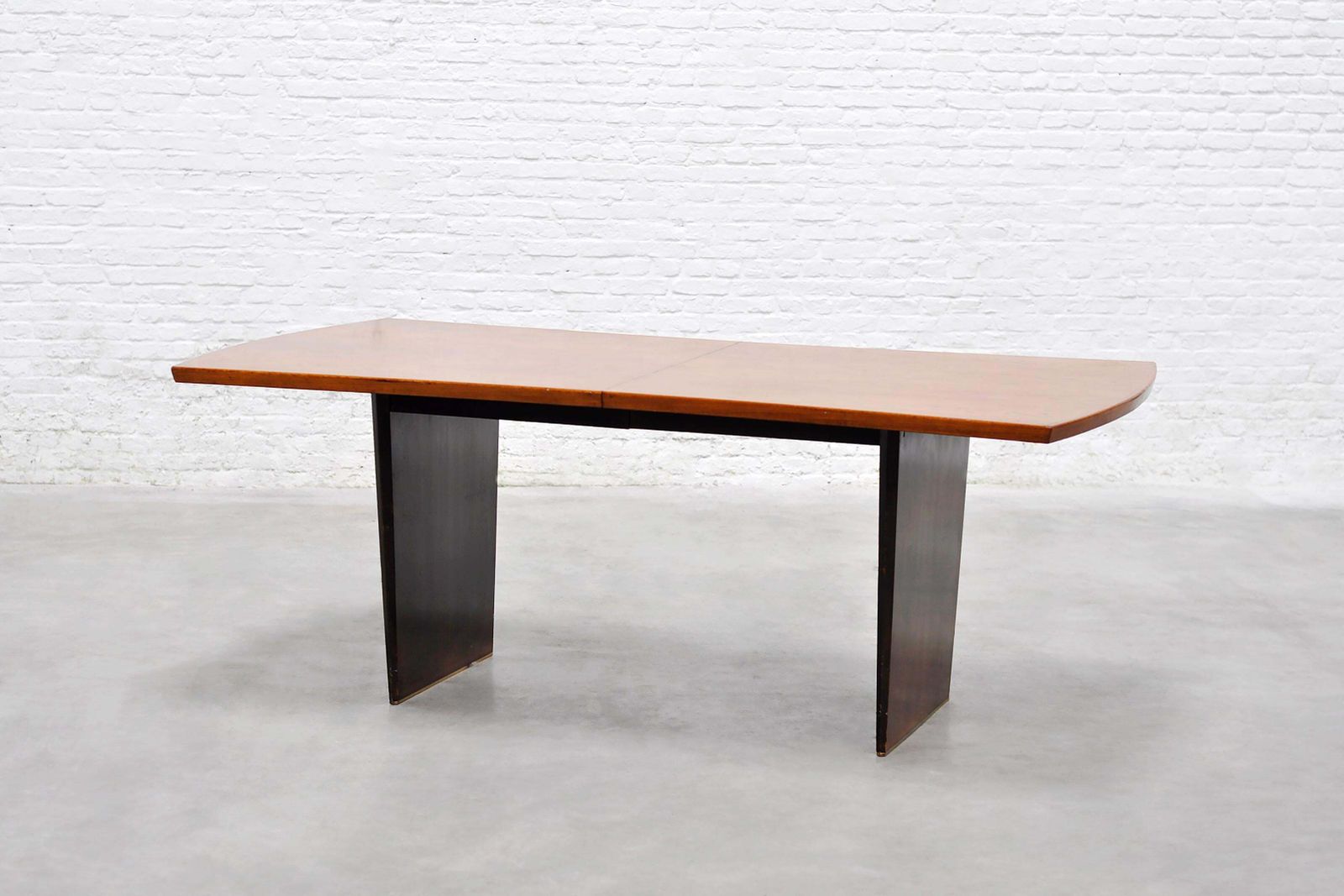 Mid Century “Bow‑Tie” Dining Table By Harvey Probber, Inc 1955, Teak & Brass photo furniture
