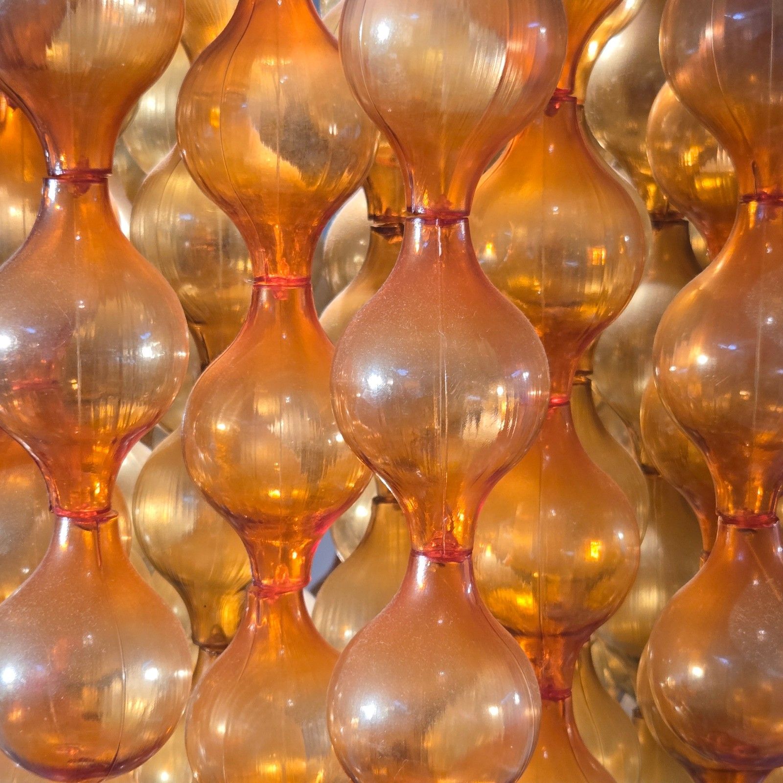 Vintage 1970s Verner Panton Style Pendant Chandelier 70s Space Age 1970s photo vintage