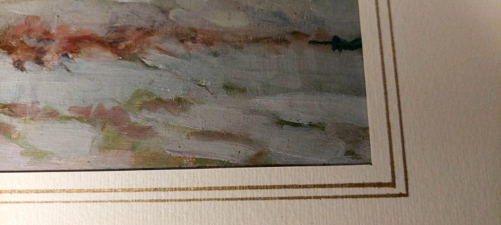 Art Painting Landscape Oil On Panel Early 900 Italy Antique Painting photo