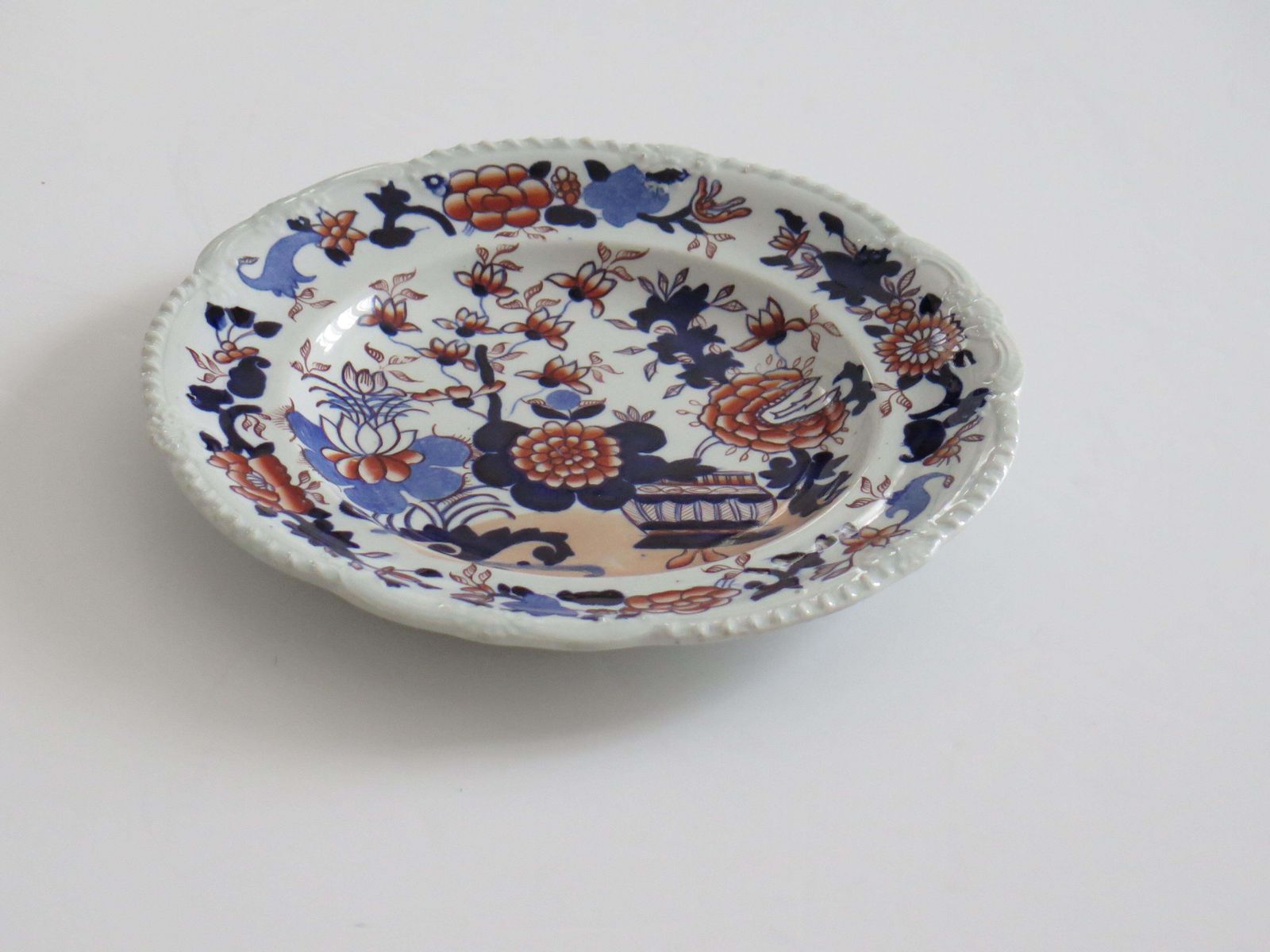 Georgian Masons Ironstone Desert Plate In Basket Japan Ptn, Circa 1818 photo Home Decor