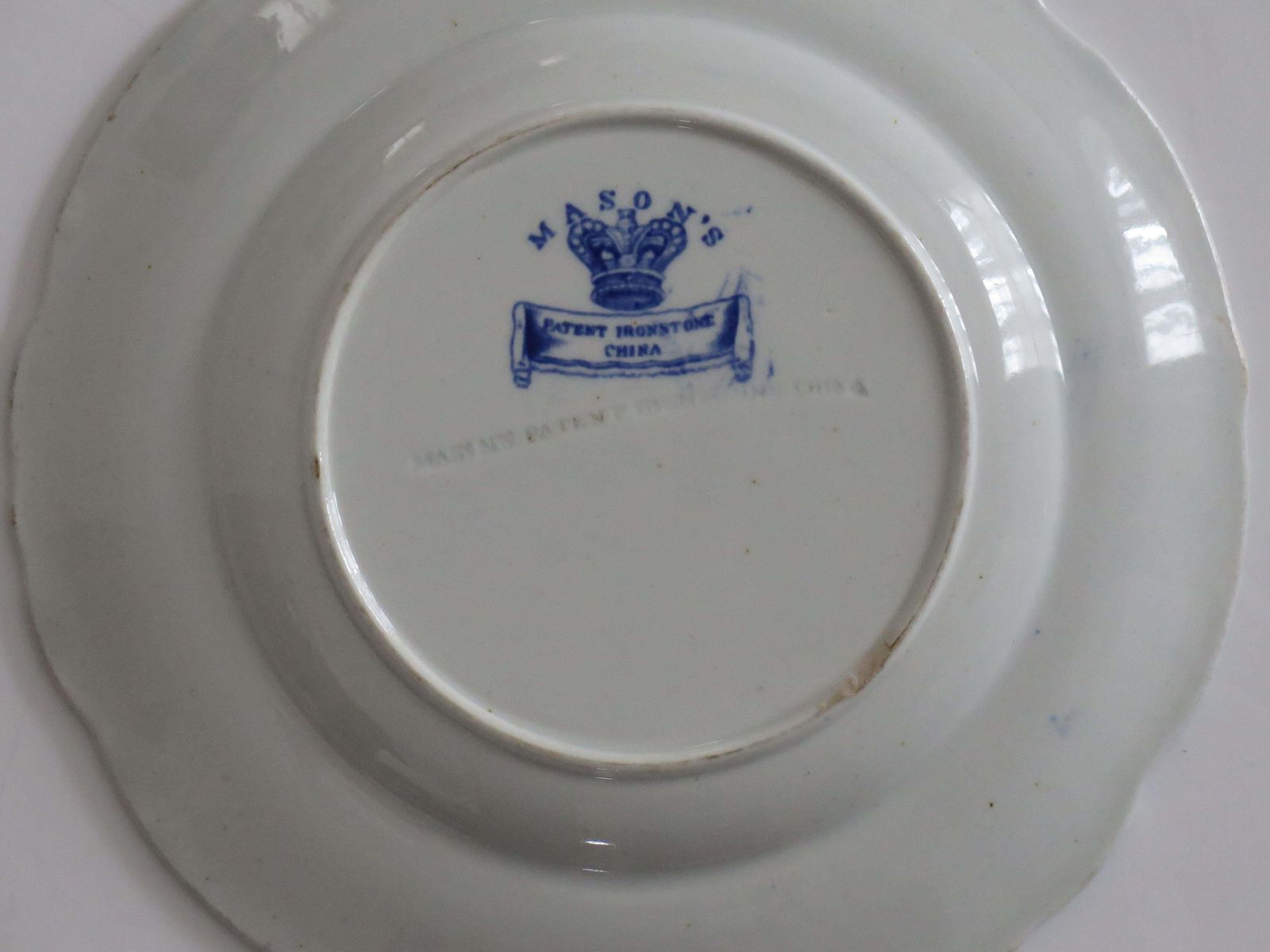 photo buy Georgian Masons Ironstone Desert Plate In Basket Japan Ptn, Circa 1818