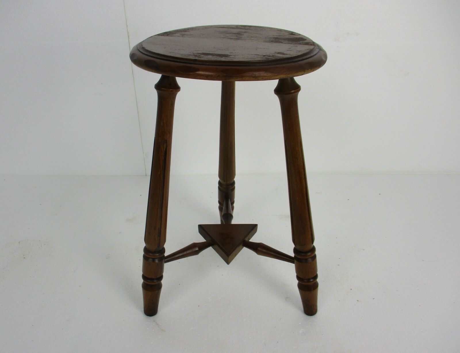 Wooden Side Wine Table Pedestal Plant Bonsai Stand Two Tier Barn Country Style photo furniture