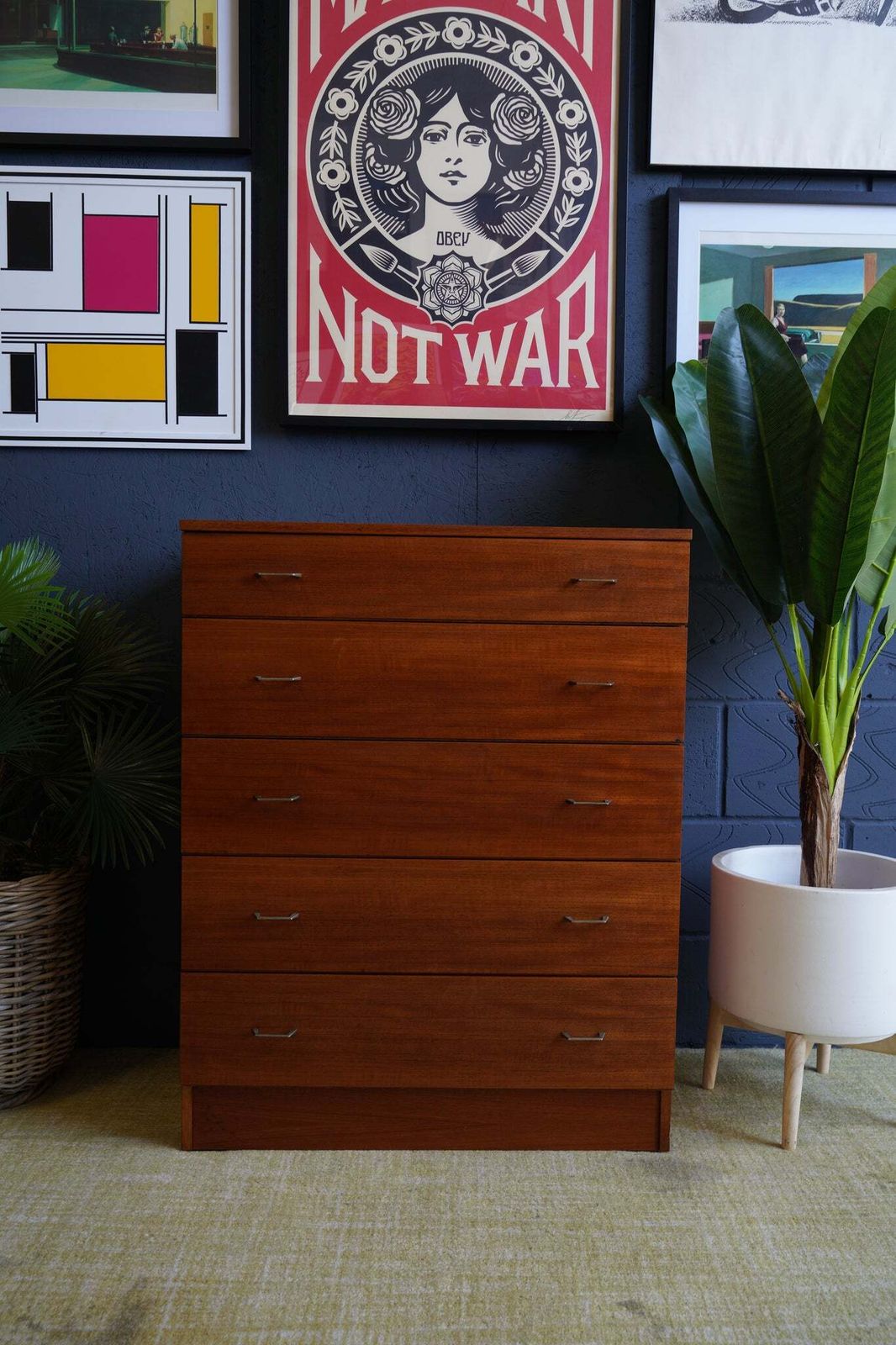 Austin Suite Chest Of Drawers   Mid Century 1960s (Oak)