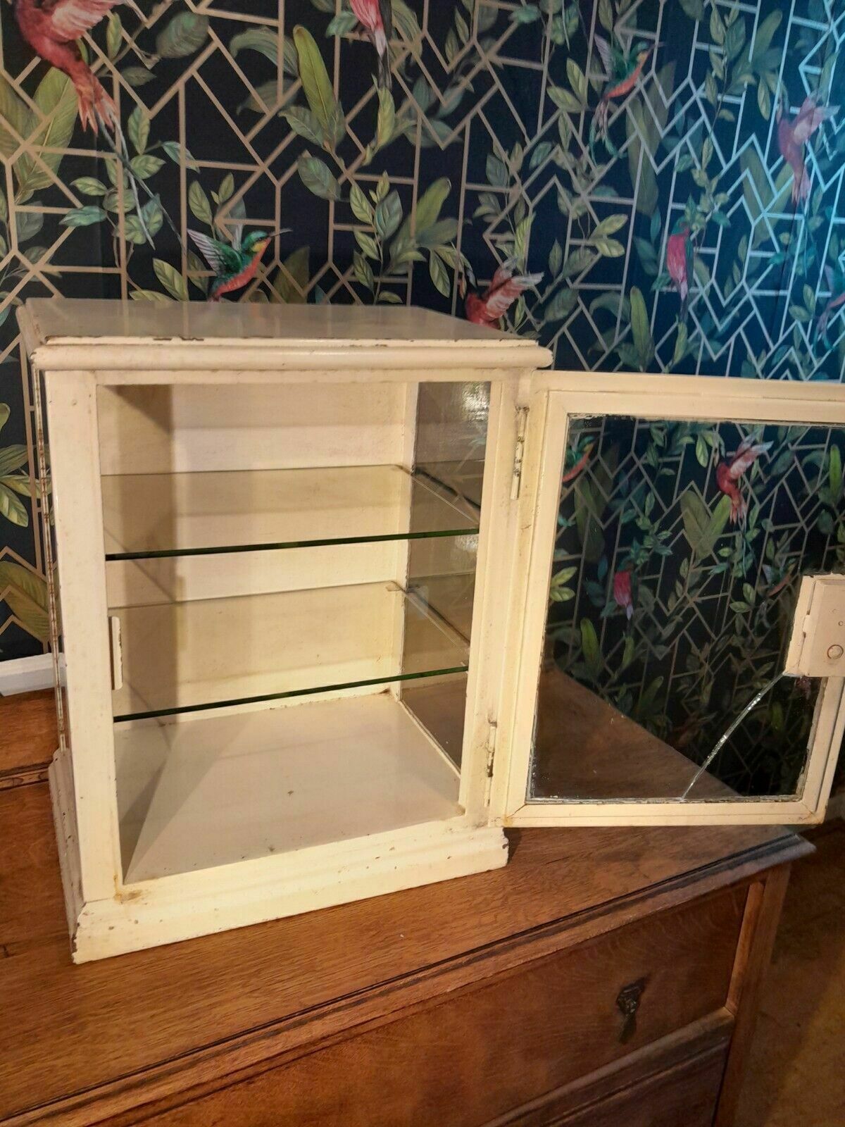 Early Mid Century Metal Medicine Cabinet photo 349.0