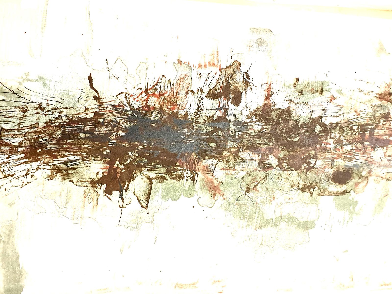 Zao Wou Kizao Wou Ki   Original Lithograph   Abstract Composition1962 photo for sale