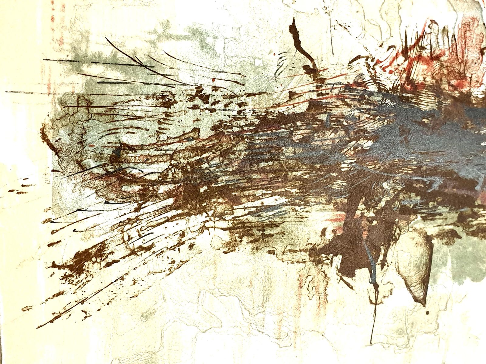 Zao Wou Kizao Wou Ki   Original Lithograph   Abstract Composition1962 photo Art