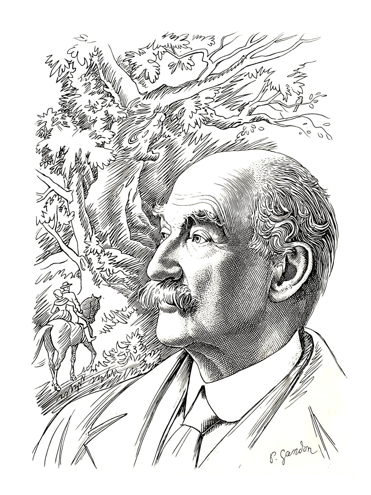 Pierre Gandonpierre Gandon   Portrait   Original Lithograph1956 photo furniture