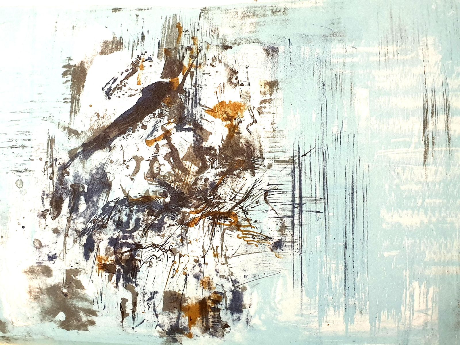 Zao Wou Kizao Wou Ki   Original Lithograph   Abstract Composition1962 photo for sale