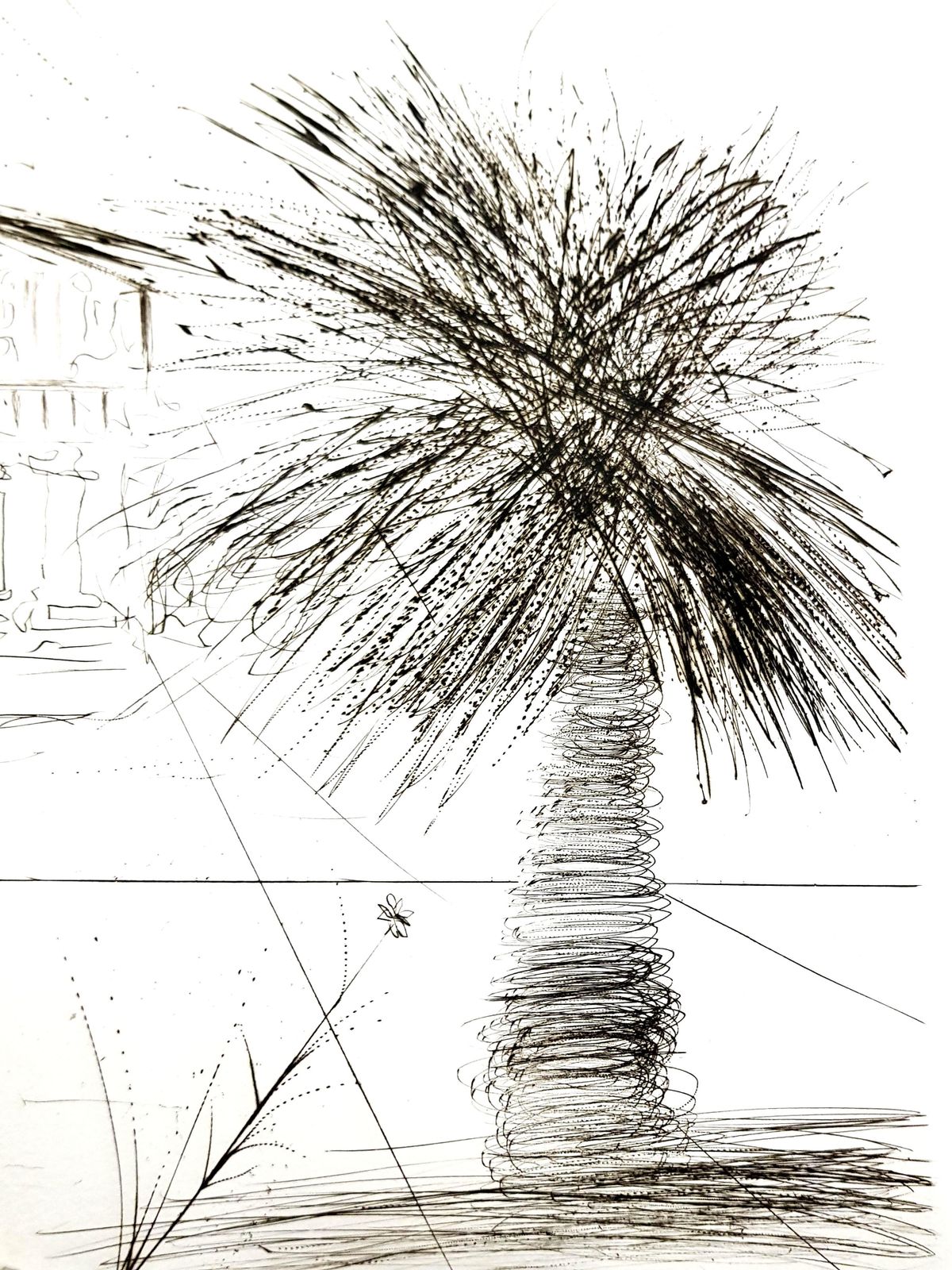 Salvador Dali   Mission Dolores   San Francisco   Original Hand Signed Etching1970 photo Art