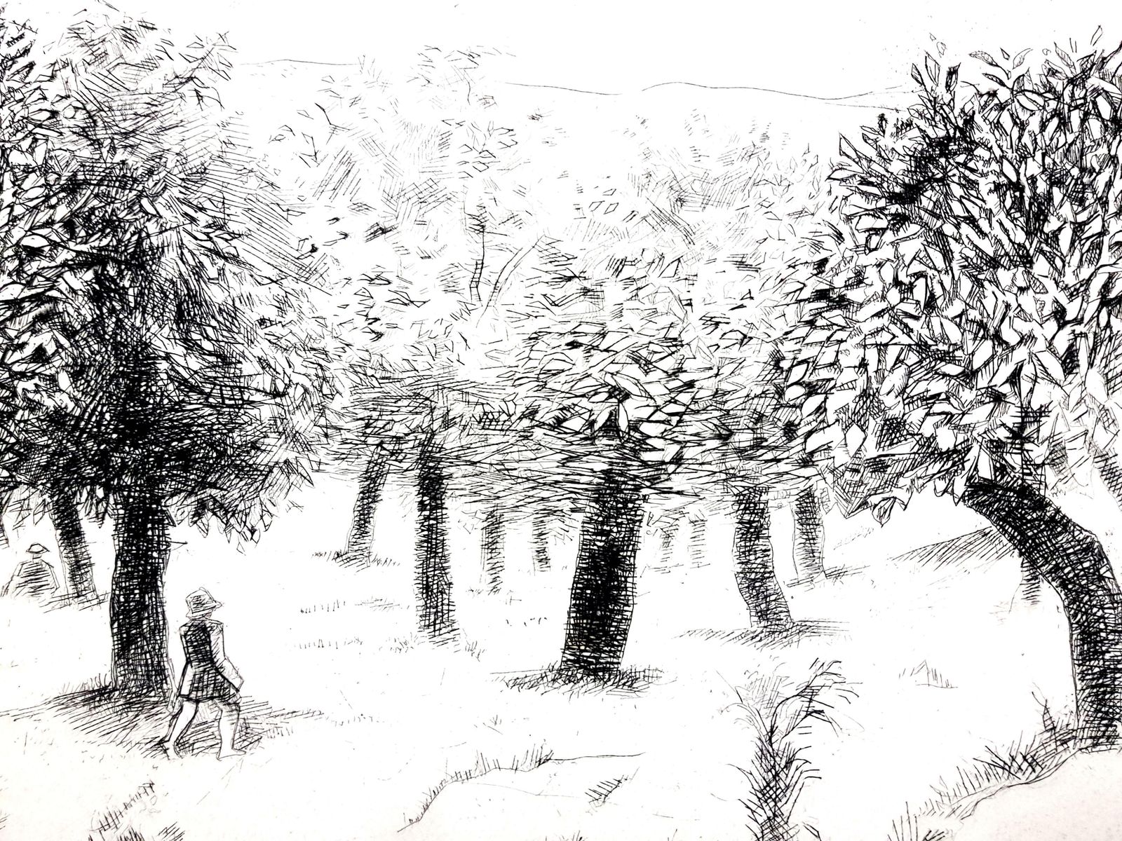 Robert Lotironrobert Lotiron   Landscape   Original Etching1946 photo buy