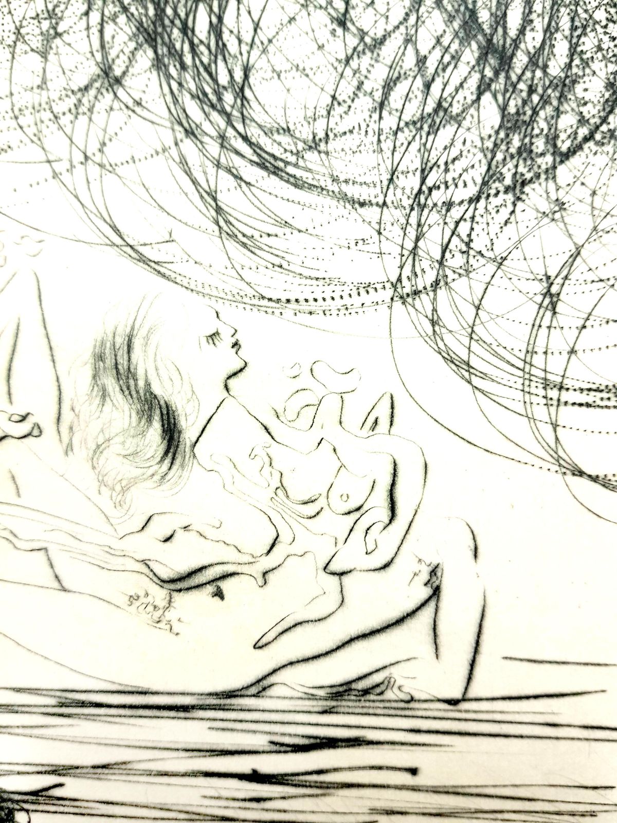 Salvador Dalí­Salvador Dali   Kneeling Knight   Original Etching1969 photo Art