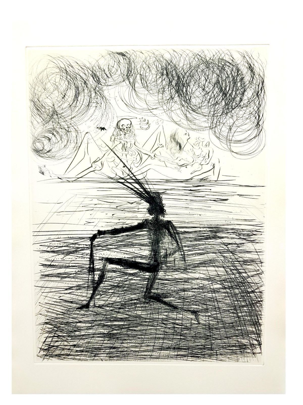 photo furniture Salvador Dalí­Salvador Dali   Kneeling Knight   Original Etching1969