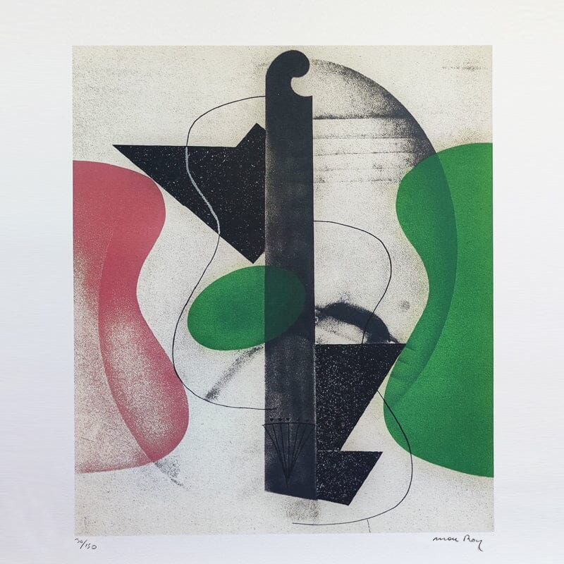 1970s  Astonishing Man Ray "Aerograph" Limited Edition Lithograph photo furniture