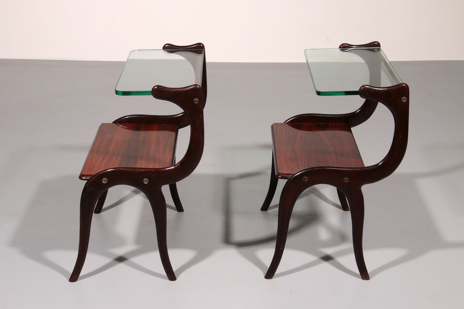 Mid Century Italian Set Side Tables Attributed To Ico Parisi photo Furniture