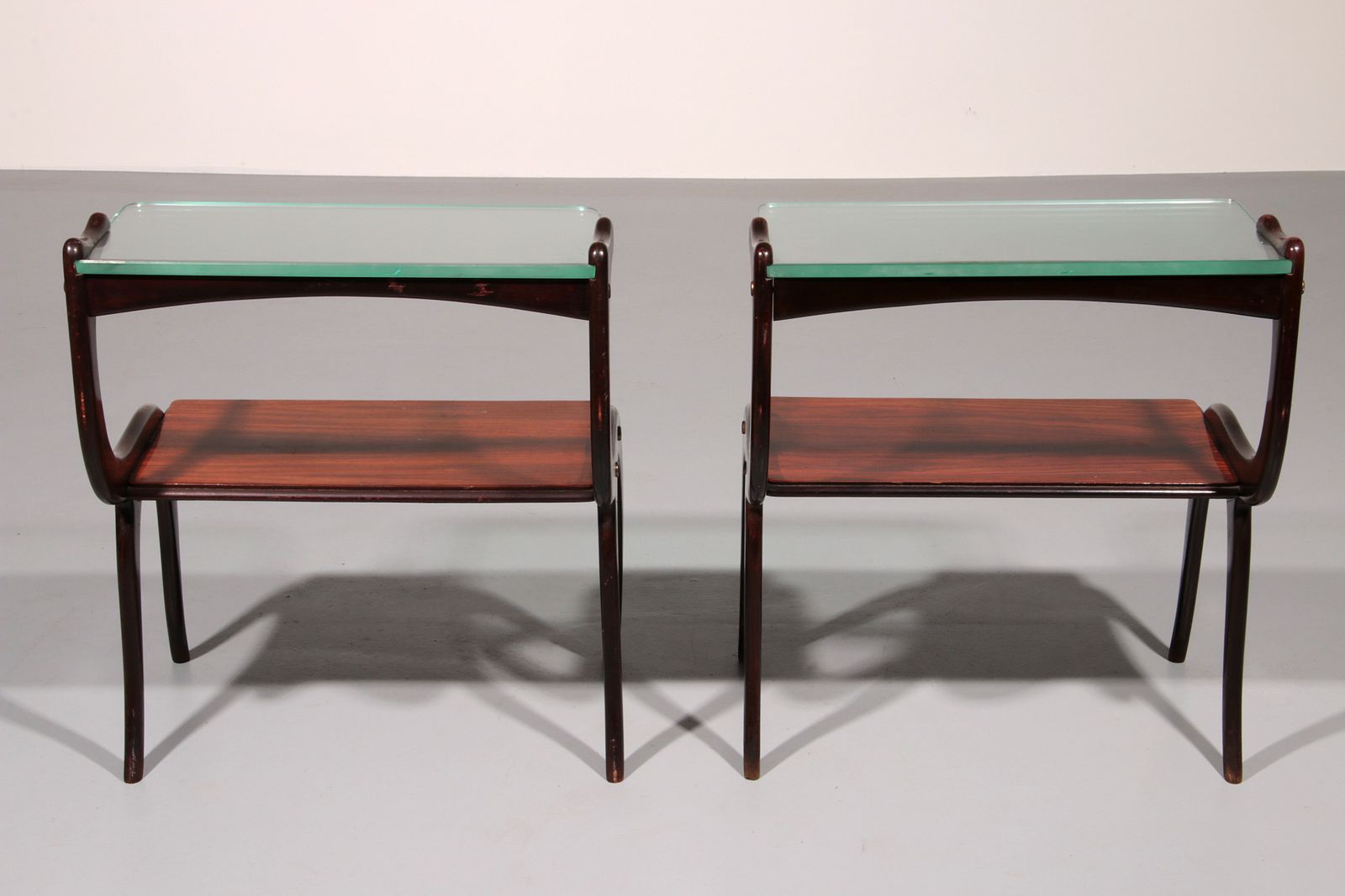 Mid Century Italian Set Side Tables Attributed To Ico Parisi photo vintage