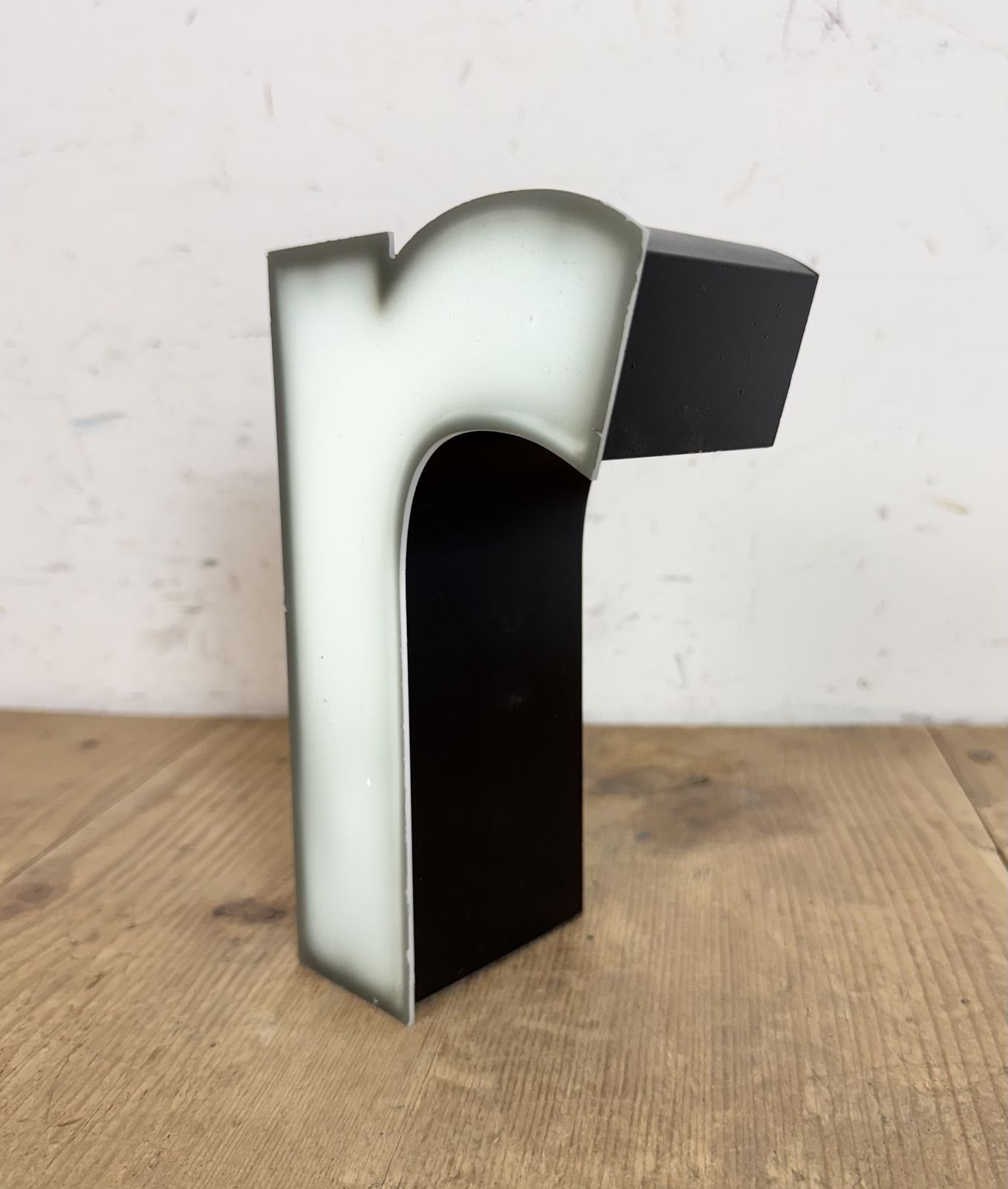 photo for sale Vintage Grey Illuminated Letter R , 1970s